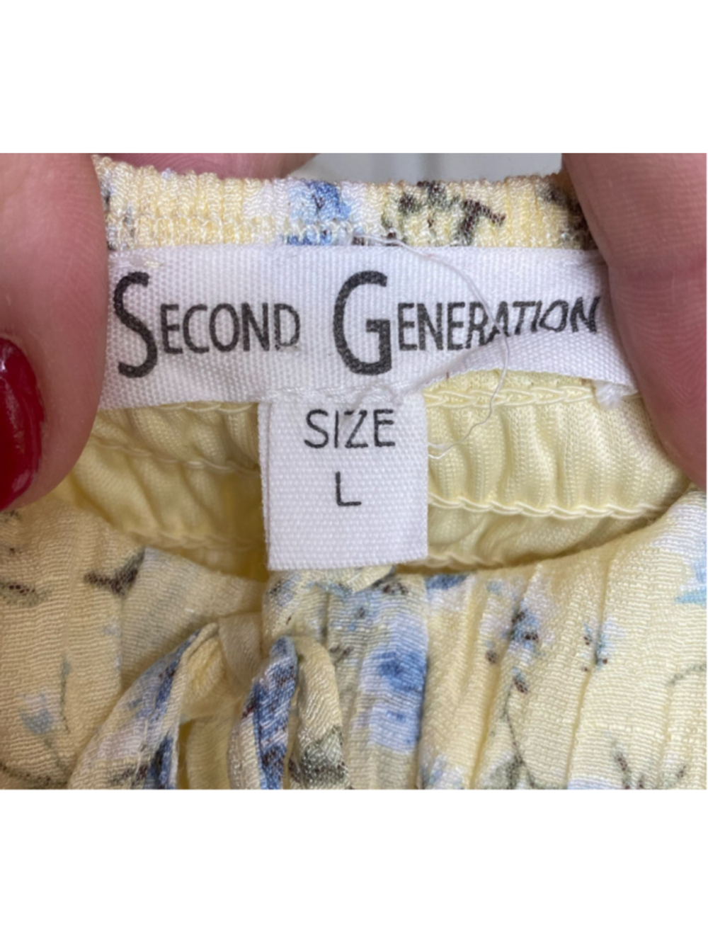 Second Generation Yellow Floral Maxi Dress Cottagecore Milkmaid Romantic Feminin - Picture 5 of 7